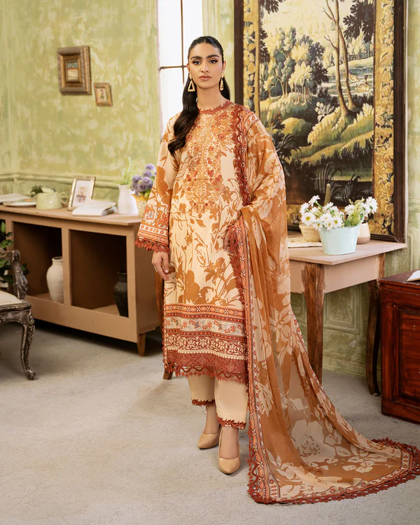 Roheenaz | Printed Lawn - Harmonia