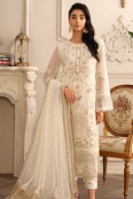 Noors Gulmina Chiffon Luxury Collection Semi Stitched Design 8