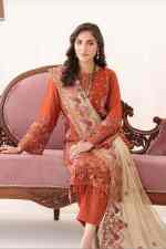 Noors Marvi Luxury Chiffon Collection Semi Stitched Design 1