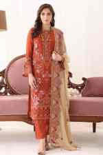 Noors Marvi Luxury Chiffon Collection Semi Stitched Design 1