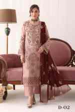 Noors Marvi Luxury Chiffon Collection Semi Stitched Design 2