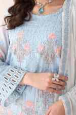 Noors Marvi Luxury Chiffon Collection Semi Stitched Design 3 - Image 4
