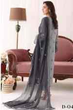 Noors Marvi Luxury Chiffon Collection Semi Stitched Design 4