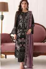 Noors Marvi Luxury Chiffon Collection Semi Stitched Design 5 - Image 4