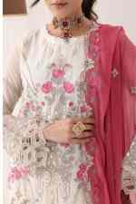 Noors Marvi Luxury Chiffon Collection Semi Stitched Design 6 - Image 3